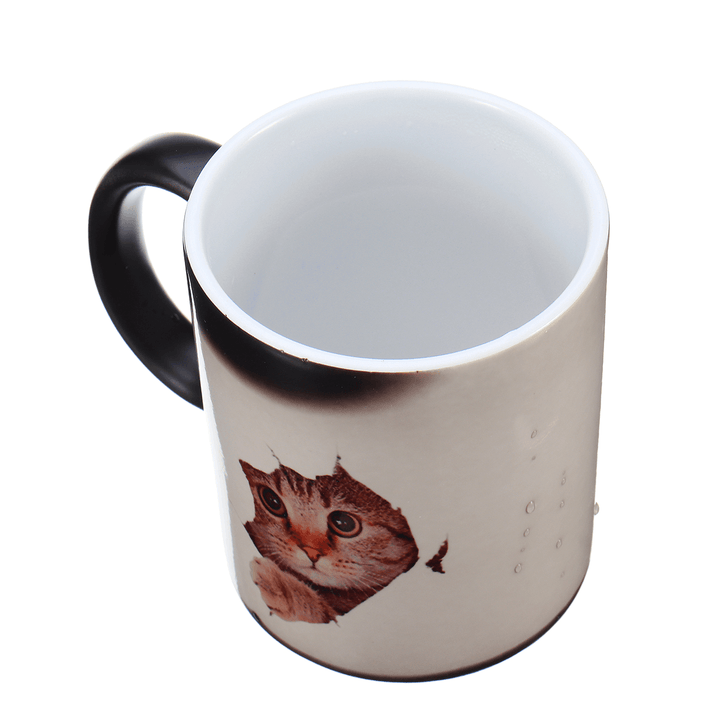 350Ml Cat Lover Morphing Mug Heat Sensitive Color Changing Coffee Mugs Cup Gifts - MRSLM