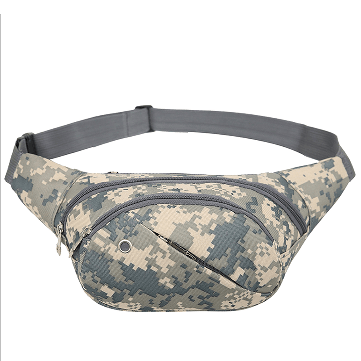 Mens Tactical Waist Bag Military Canvas Waist Bag Travel Hiking Storage Bag Camping Belt Bag - MRSLM