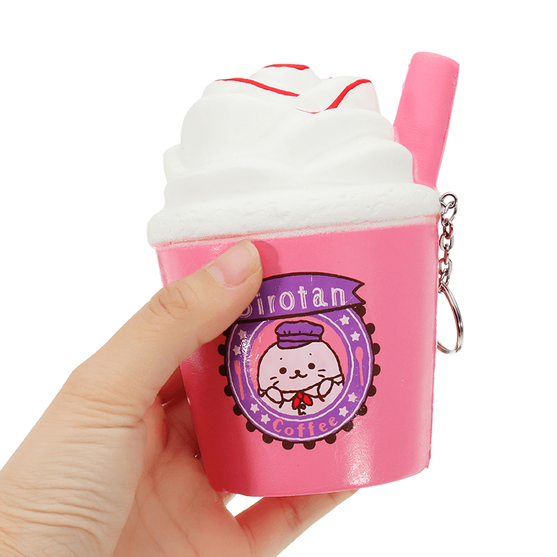 Ice Cream Tea Cup Squishy Kawaii Squeeze Toy 10Cm Sweet Slow Rising for Girls - MRSLM