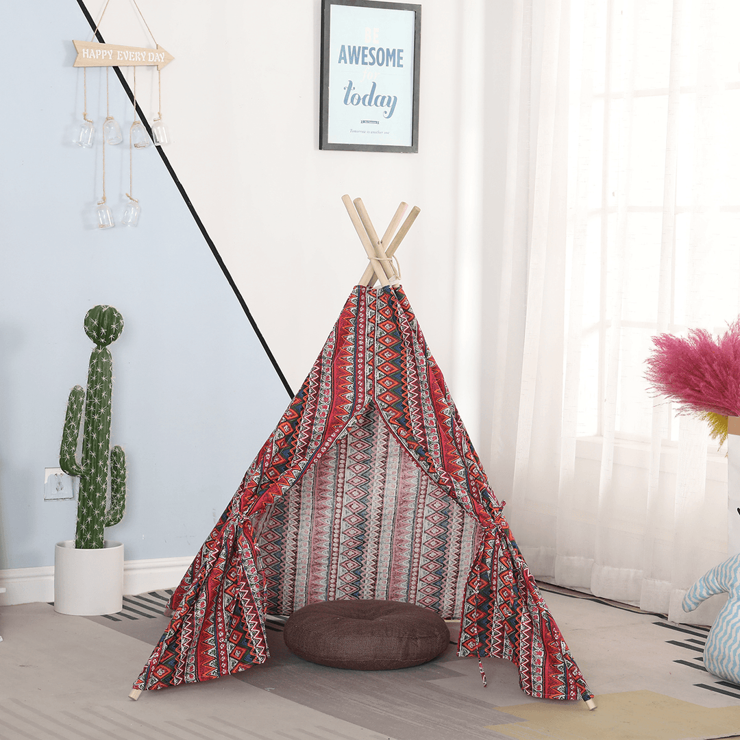 Indoor Foldable Teepee Kids Fun Portable Practice Trainer Tent Birthday Toys - MRSLM