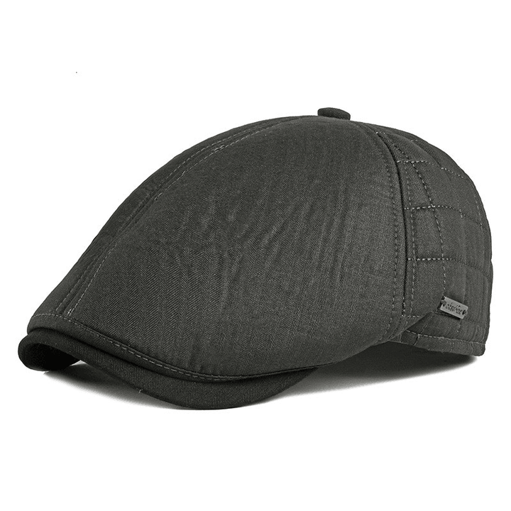 Peaked Cap Men Middle-Aged and Elderly Autumn and Winter New Thickening - MRSLM