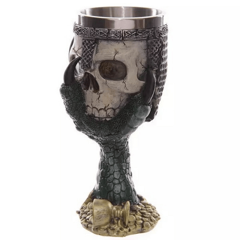 Creative Skull Red Wine Goblet 3D Stereoscopic Stainless Knight Wine Glass - MRSLM