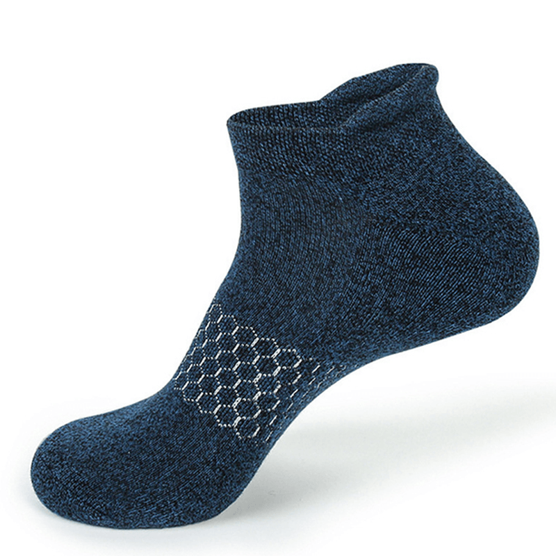 Men Summer Breathable Stretchy Cotton Ankle Socks - MRSLM