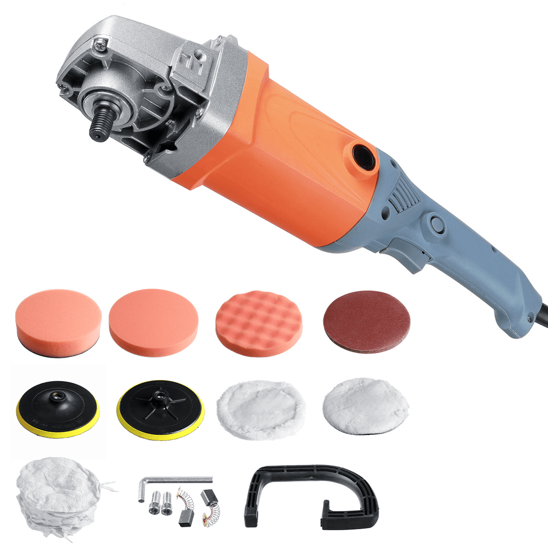 180Mm Car Polisher 6 Speeds 3000RPM Electric Rotary Buffer Sander Polisher Tool - MRSLM