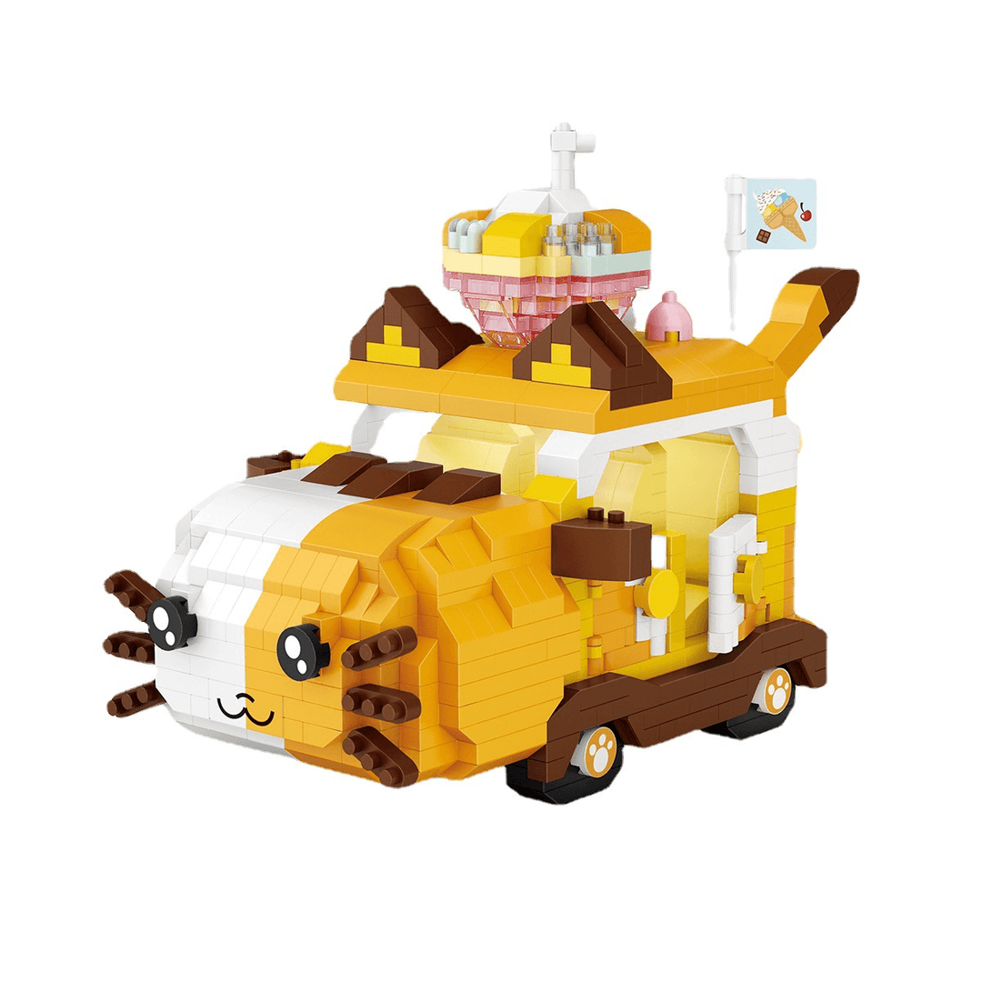 Animal Trolley Micro-Particle Particles Building Blocks Children'S - MRSLM