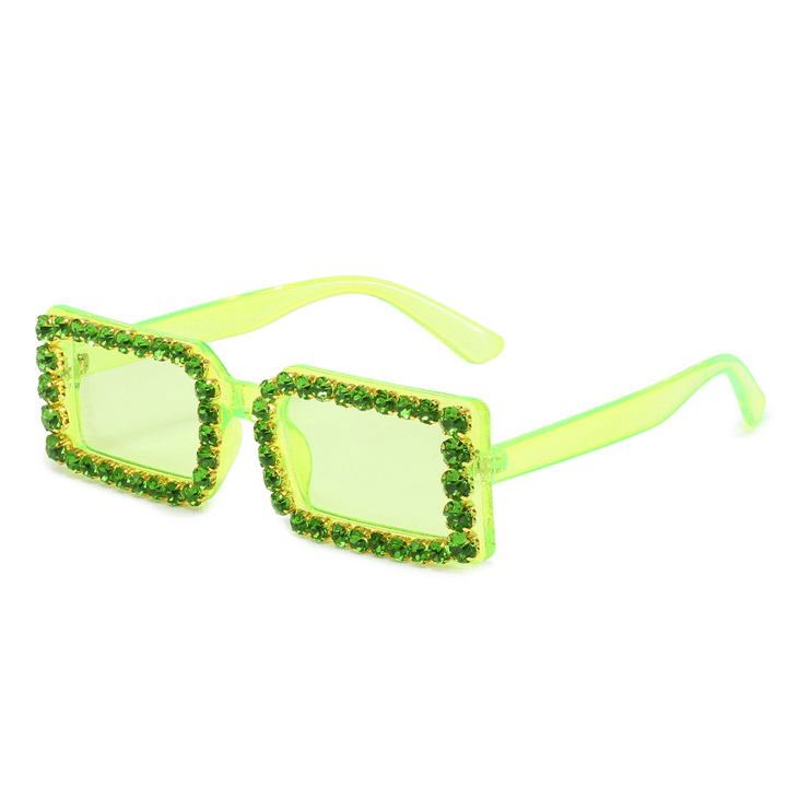 European and American Personality Diamond-Studded Square Glasses - MRSLM