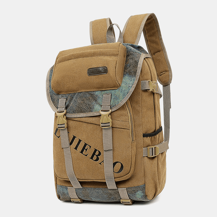 Men Canvas Large Capacity Tactical Outdoor Travelling 14 Inch Laptop Bag School Bag Backpack - MRSLM