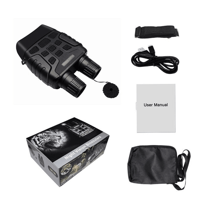 Night Vision Device Binoculars 200M Digital IR Telescope Zoom Optics with 2.3" Screen Photos Video Recording Travel Hunting Camera - MRSLM