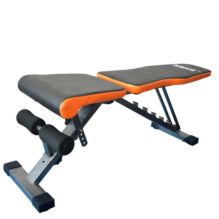 MIKING Multi-Functional Sit up Bench Adjustable Dumbbell Bench Foldable Abs Plate Fitness Exercise Training Equipment with Resistance Bands - MRSLM