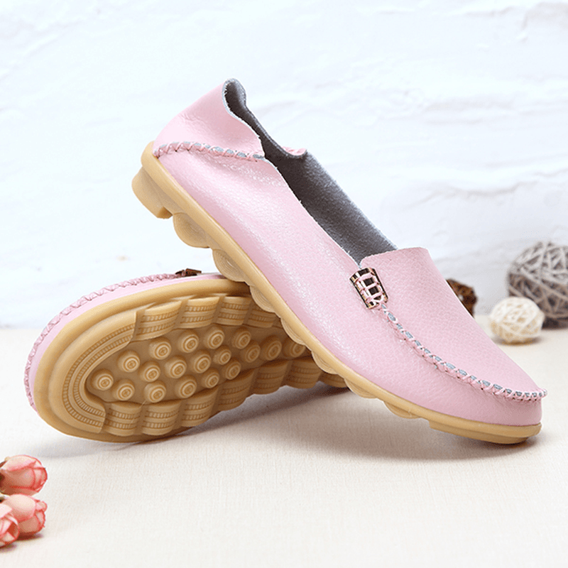 US Size 5-13 Women Flat Shoes Casual Comfortable Outdoor Slip on Loafers - MRSLM