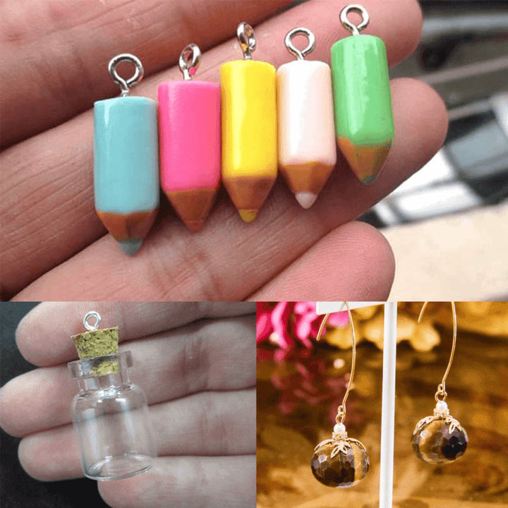 200Pcs Resin Casting Molds Screw Eye Pins Threaded DIY Jewelry Craft Accessories - MRSLM
