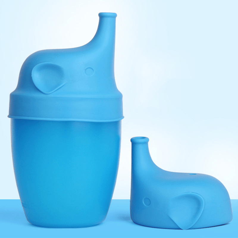 Silicone Cup Lids for Baby Drinking Convers Suitable for Any Cup or Glass Cup Makes Drinks Spillproof - MRSLM