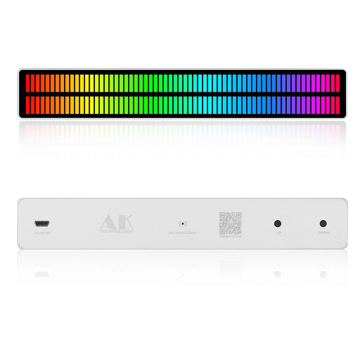 10W USB Pickup Rhythm Lamp Audio LED Level Meter Display Spectrum Analyzer RGB LED Music Spectrum Indicator - MRSLM