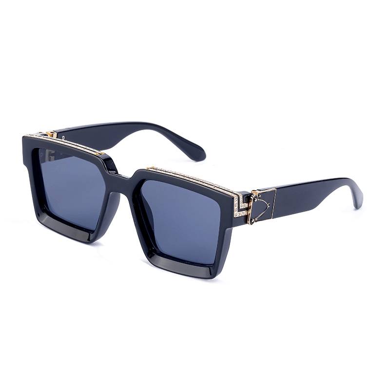 Diamond-Studded Big Square Sunglasses Women - MRSLM