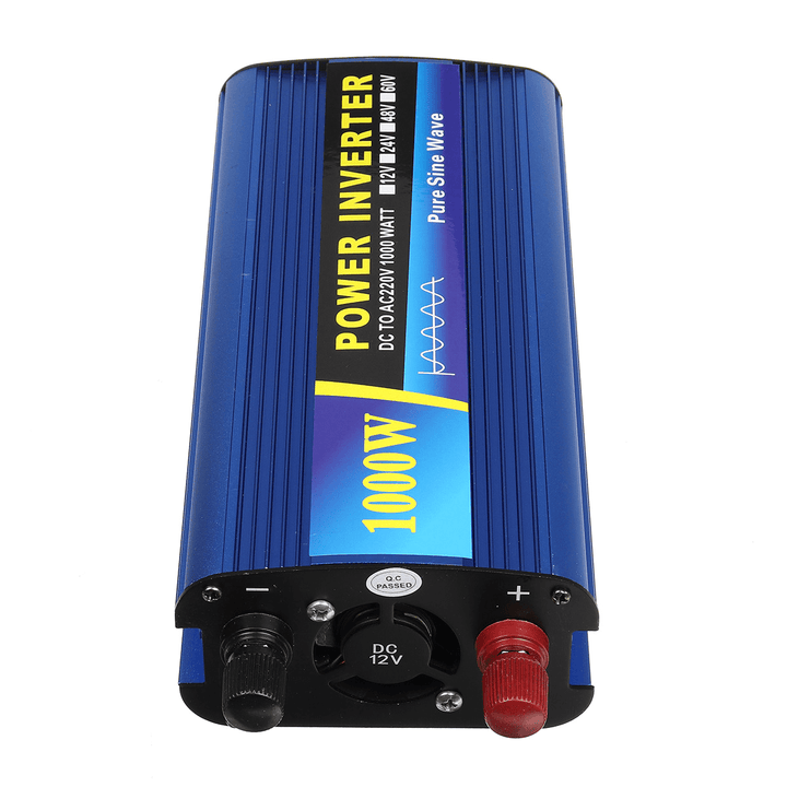 1000W Power Inverter DC 12/24/48V to AC 220V Car Sine Wave Converter - MRSLM