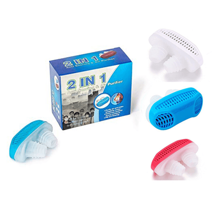 Anti Snore Device Ventilation Breathing Nose Silicone Clip Nose Breathing Apparatus Portable Travel Sleeping Snoring Stop Device - MRSLM