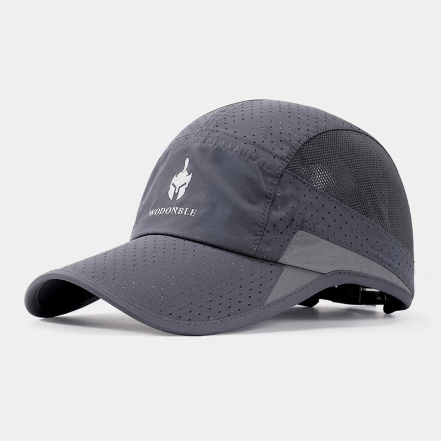 Unisex Ultra-Thin Quick Drying Mesh Hat Breathable Foldable Outdoor Sports Visors Baseball Hat Sun Hat - MRSLM