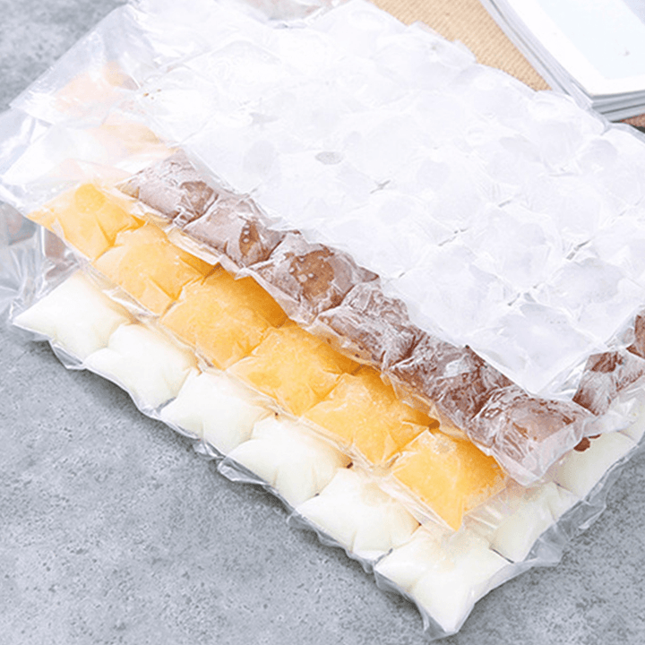 10Pcs Ice Cube Mold Disposable Self-Sealing Ice Cube Bags Transparent Faster Freezing Ice-Making Mold Bag Kitchen Gadgets - MRSLM