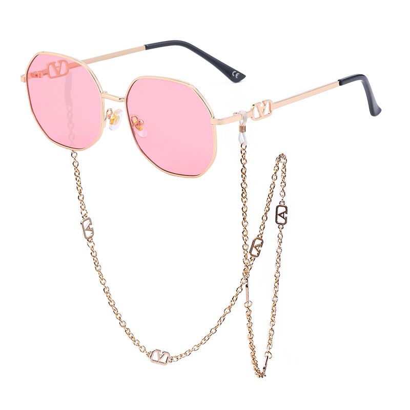 Anti Drop Chain Lanyard with the Same Irregular Sunglasses Women'S Trend - MRSLM