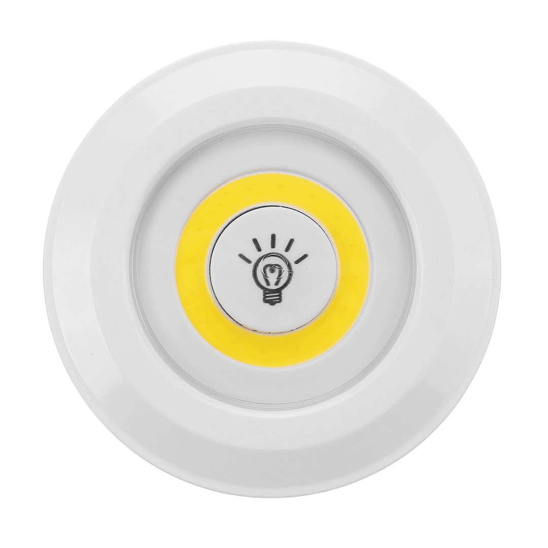 1/3PCS under Cabinet Lights Closet Kitchen Counter COB Puck Light+Remote Control - MRSLM