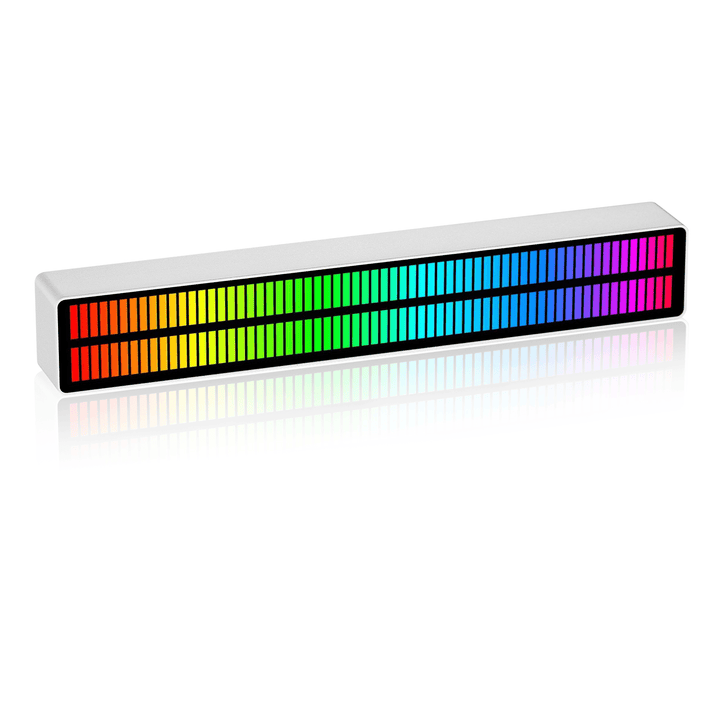 10W USB Pickup Rhythm Lamp Audio LED Level Meter Display Spectrum Analyzer RGB LED Music Spectrum Indicator - MRSLM