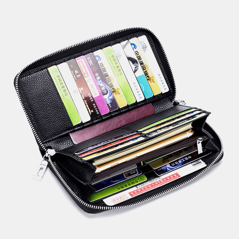 Men Women RFID Blocking Anti-Theft Phone Bag Wallet Clutches Bag - MRSLM