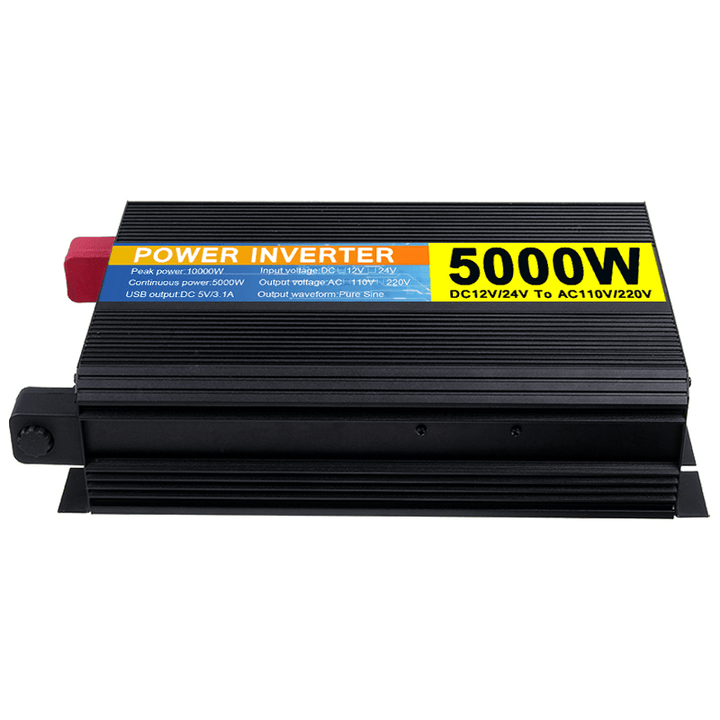 5000W Car Power Pure Sine Wave Car Inverter DC 12V/24V to AC220V~240V - MRSLM