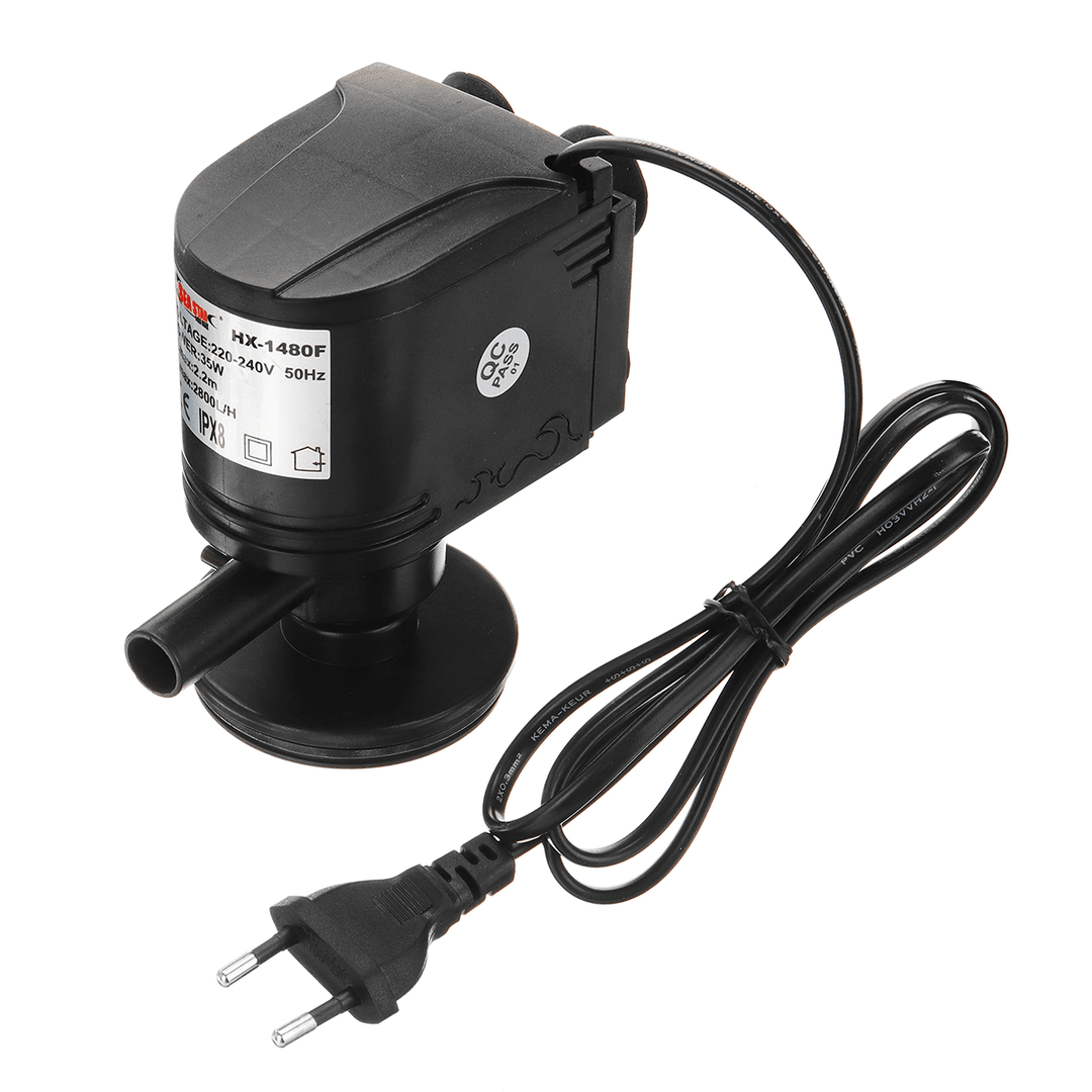 38W 2800L/H Aquarium Submersible Internal Filter Filtration Water Pump Aquarium Fish Tank - MRSLM