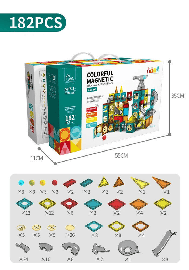 Magnetic Piece Building Block Set Variety Lifting Magnetic Assembling Piece Children'S Educational Toys - MRSLM