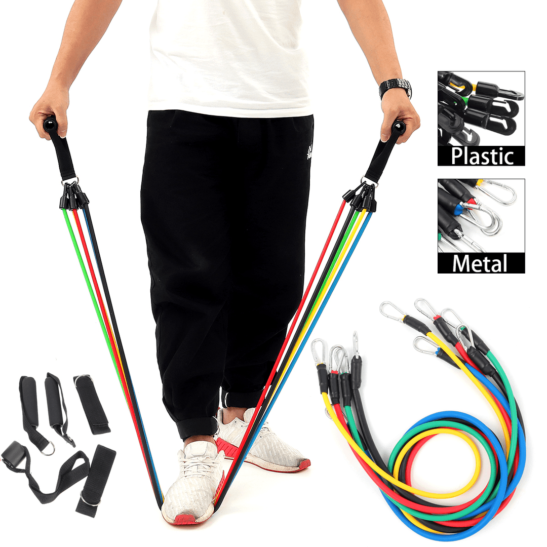 KALOAD 11PCS/SET Fitness Resistance Bands Sport Gym Yoga Belt Body Beauty Band - MRSLM