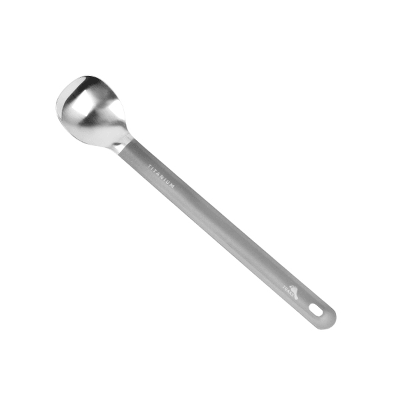 TOAKS SLV-11 Outdoor Long Handle Titanium Spoon Soup Ladle Camping Picnic Tableware 20G - MRSLM