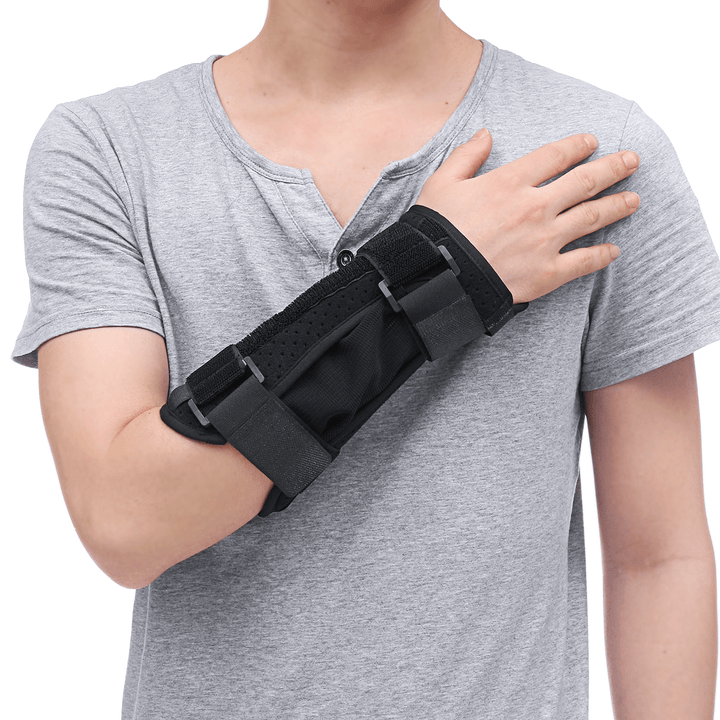 Breathable Adjustable Wrist Support Wrist Brace Wrist Joint Fixation Sprain Protector Medical Protector-Right Hand S/M/L - MRSLM