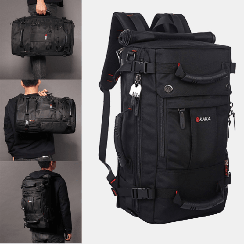 Men Multi-Carry Large Capacity Travel Outdoor Multi-Function 15.6 Inch Laptop Bag Travel Bag Backpack - MRSLM