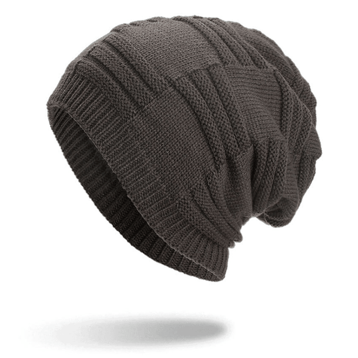 Winter plus Velvet Thicken Hedging Cap Knitted Beanie Hat - MRSLM