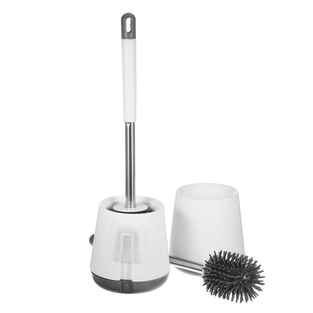 Toilet Brush Floor-Standing Wall-Mounted Base Cleaning Brush for Toilet Household Cleaning Tool Bathroom Accessories - MRSLM