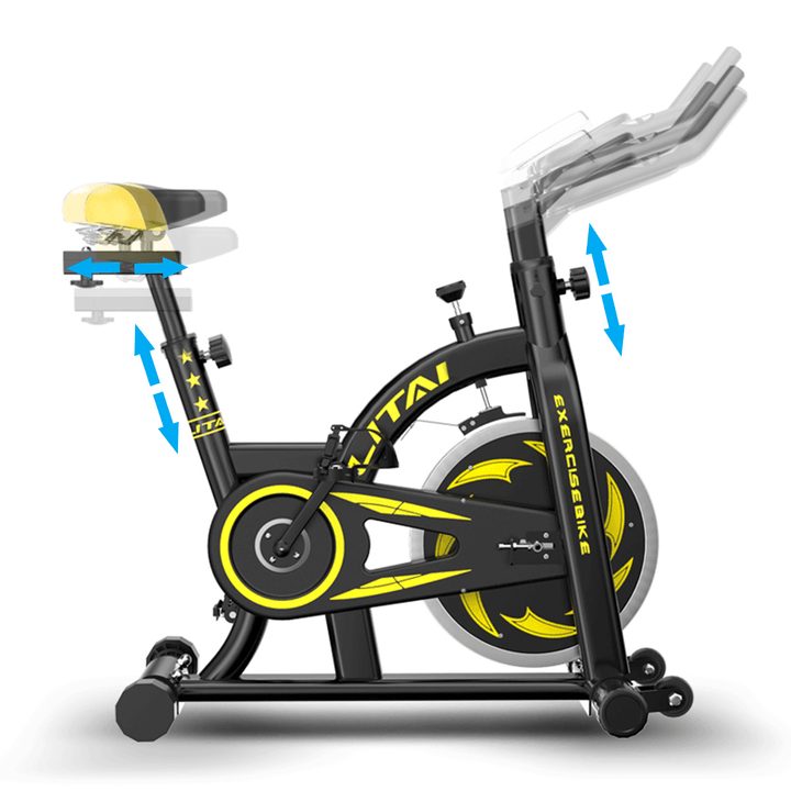 Ultra-Quiet LCD Display Home Exercise Bike Indoor Sports Fitness Equipment Cycling Bikes 8KG Steel Flywheel Bicycle - MRSLM