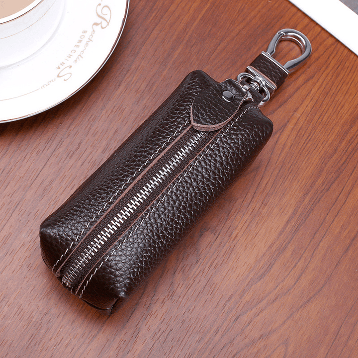 Men and Women Genuine Leather Car Key Case Holder Purse - MRSLM