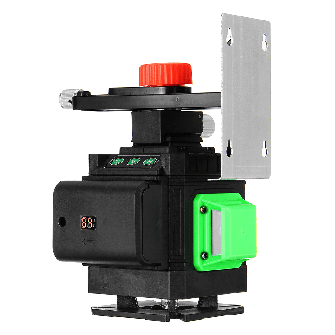 12 Lines 3D Laser Level LCD Green Self Leveling Cross Horizontal Vertical Tool - MRSLM