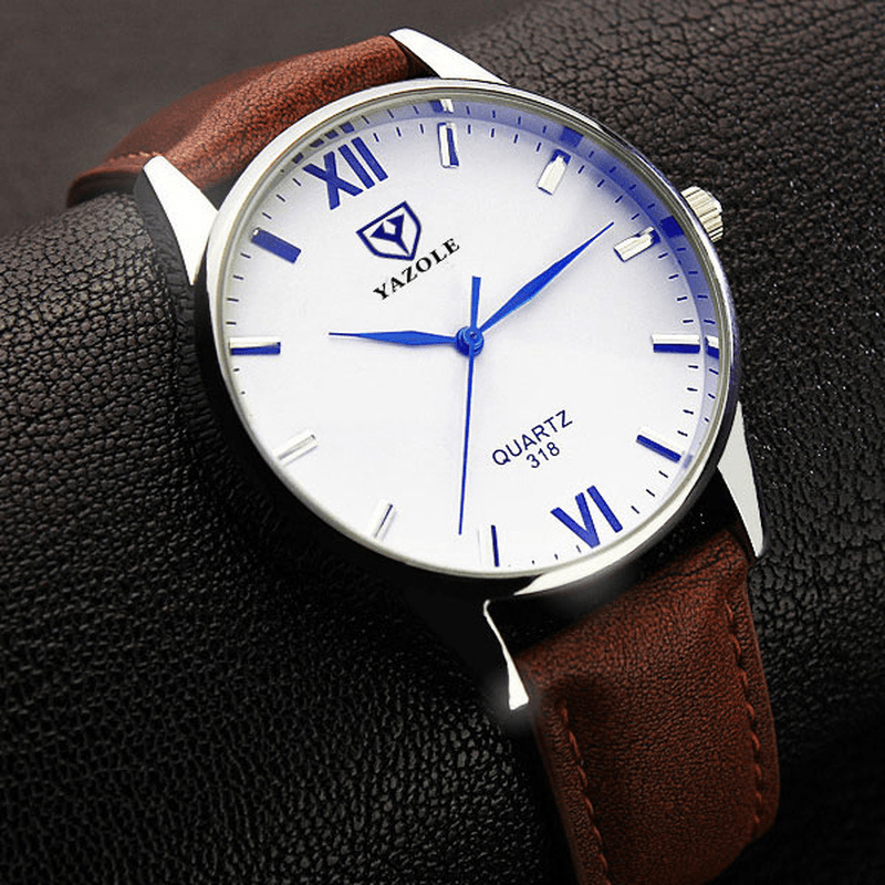 YAZOLE 318 Men Watch Luminous Display Casual Style Clock Quartz Watches - MRSLM