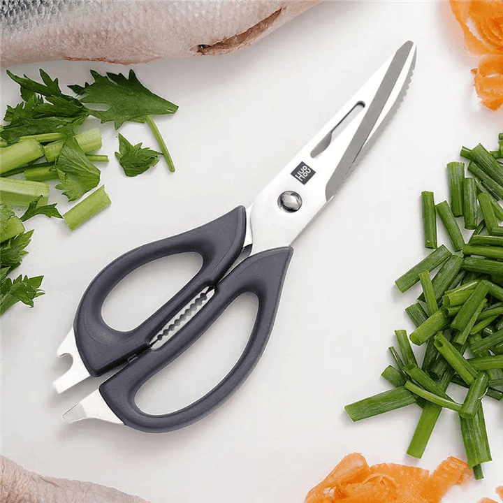 Huohou 30Cr13 Stainless Steel Kitchen Scissors Non-Slip Tool Kit Fruits Meat Scissors Pruning Scissor From - MRSLM