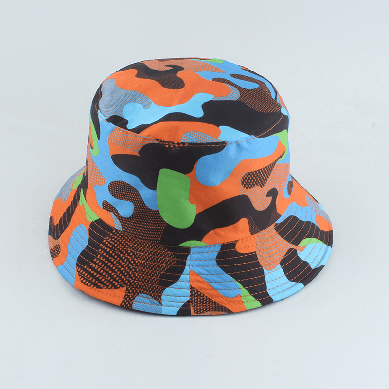 Camouflage Print Double-Sided Fisherman Hat - MRSLM