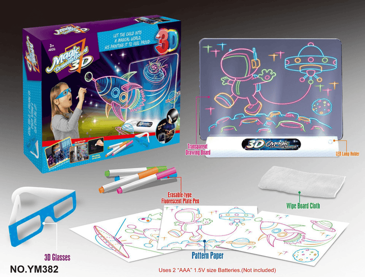 Three-Dimensional Writing Board Graffiti Board - MRSLM