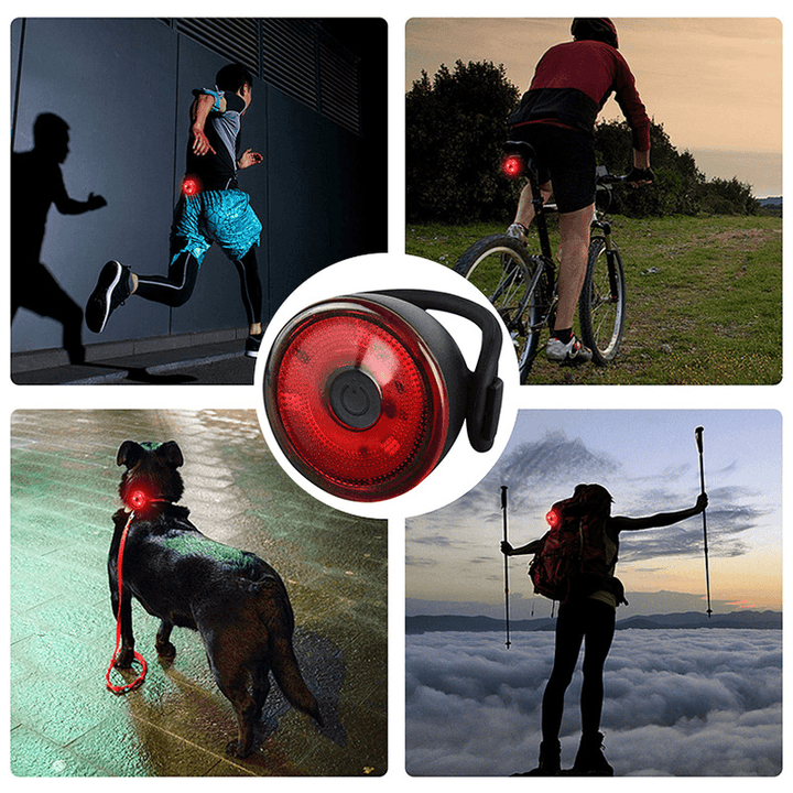 BIKIGHT 3-Modes Bicycle Light Night Riding Tail Light Bicycle Highlight Bicycle Brake Light Safety Warning Light - MRSLM