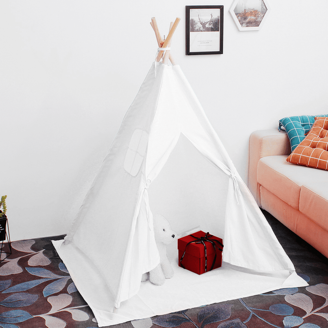 Kids Tent Teepee Tent Children Portable House for Girl Cabana Boy Tents Home Outdoor Garden Play - MRSLM