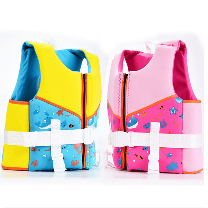 Children Kids Swim Floatation Vest Life Jacket Safety Swimming Buoyancy Float Aid Jacket - MRSLM