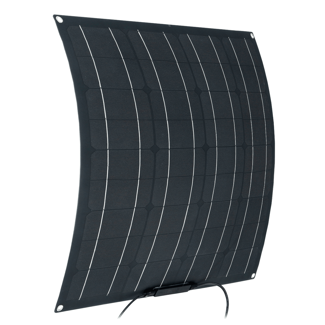 50W Solar Panel Matte Texture Field Vehicles Emergency Charger with 4 Protective Corners - MRSLM