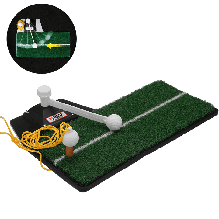 3-In-1 Golf Practice Swing Putting Mat Multi-Functional Golf Practice Grass Mat Golf Putter for Beginners Training - MRSLM