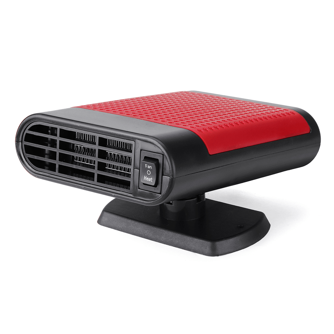 2 in 1 Portable Car Heater Cooler Fan 12V/24V Air Warmer Windscreen Demister Defroster - MRSLM