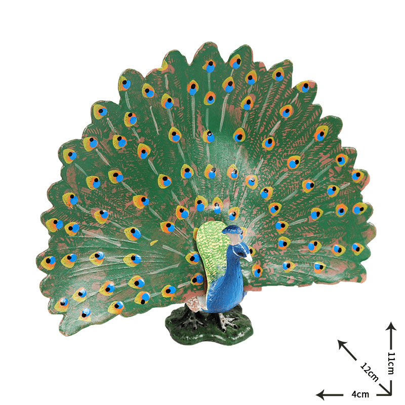 Children'S Solid Simulation Bird Peacock Decoration Ornaments - MRSLM