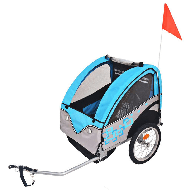 BIKIGHT 2-In-1 Children'S Bicycle Trailer Push Car Foldable Light Outdoor Travel Children Baby Car Children'S Gifts - MRSLM